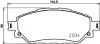 Колодки гальмівні (передні) Toyota Hilux VIII 15- (Advics) (з датчиком) 8DB355037801