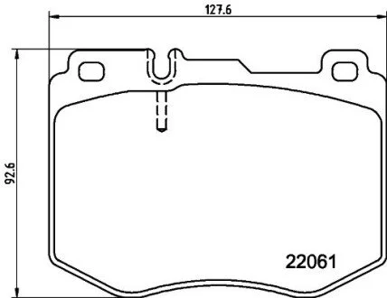 Klocki ham. prz. MERCEDES HELLA 8DB355037971