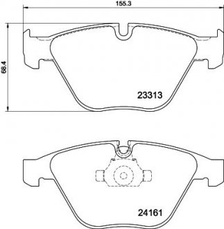 Klocki ham. prz. BMW HELLA 8DB355039241