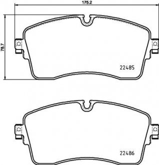 Klocki ham. przód LAND ROVER HELLA 8DB355039321