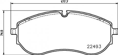 Klocki ham. przód MAN VOLKSWAGEN HELLA 8DB355039521