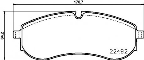 Klocki ham. tył MAN, VOLKSWAGEN HELLA 8DB355039531