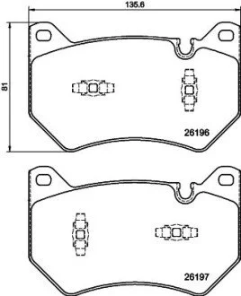 Klocki ham. przód AUDI HELLA 8DB355040151