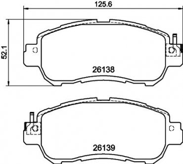 Klocki ham. przód NISSAN HELLA 8DB355040571