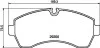 Brake Pad Set, disc brake HELLA 8DB355043911 (фото 1)