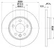 Диск тормозной VW T4 96-дн.. 280x12mm HELLA 8DD 355 105-611 (фото 4)