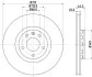Диск гальм. P Audi A4,A6Skoda Superb 1,8T-2,8 04.97- (312x25 HELLA 8DD 355 107-521 (фото 4)