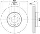Тормозной диск перед. T5 03- (R16) (308x30) (вент.) HELLA PAGID 8DD355109-661