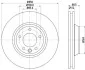 Диск гальмівний PRO перед. прав. Audi Q7 3.0TDI/Porsce Cayenne/VW Touareg 3.0TDI-6.0TDI 09.02- HELLA 8DD 355 109-781 (фото 4)