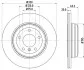 Гальмівний диск зад. E60/E61 01-10 Pro PAGID HELLA 8DD355109-941 (фото 4)