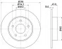 Гальмівний диск зад. Almera/Primera 00- (PRO) HELLA 8DD355110-401 (фото 4)