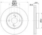 TOYOTA Диск тормозной передн.Corolla 02- HELLA 8DD 355 110-431 (фото 4)