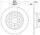 HELLA VW Диск тормозной задний AUDI A6 2.0i 2.4i 2.7TDI 2.8FSI 3.0i 05- (302*11.7) 8DD 355 111-181