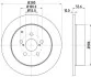 Гальмівний диск зад. AVENSIS 03-08 (PRO) PAGID HELLA 8DD355111-671 (фото 4)