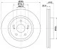 SUZUKI Диск тормозной передн.Grand Vitara 05- HELLA 8DD 355 113-621 (фото 4)