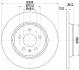 Диск тормозной задний. (300mmx12mm) AUDI A4 1.8 TFSI/1.8 TFSI quattro/2.0 TDI/2.0 TDI quattro/2.0 TFSI/2.0 TFSI flexible fuel/2.0 TFSI flexible fuel quattro/2.0 TFSI hybrid/2.0 TFSI hybr HELLA 8DD 355 113-931 (фото 4)