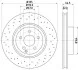 Гальмівний диск передній Mercedes S (W221) 2.2D-5.5 10.05-12.13 HELLA 8DD355115-011 (фото 4)