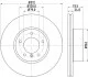 Тормозной диск перед. BMW 3 (E90/E90N) 320d 05-/X1 (E84) 09- HELLA 8DD 355 115-381 (фото 4)