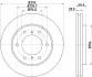 Тормозной диск перед. L200/Pajero Sport 05- 2.4-3.5 (PRO) PAGID HELLA 8DD355115-731 (фото 4)