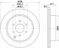Гальмівний диск зад. Navara/Pathfinder 05- 2.5-4.0 (PRO) PAGID HELLA 8DD355115-851 (фото 4)