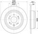 Диск гальмівний задній Honda Accord IX, Accord VIII 2.0/2.2D/2.4 06.08-