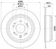 Тормозной диск зад. Accord VIII 08- 2.0-2.4 305mm HELLA PAGID 8DD355116-111