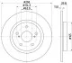 Тормозной диск зад. Avensis 08- 1.6-2.2 PAGID HELLA 8DD355116-121 (фото 4)