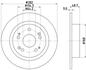 Тормозной диск зад. Accord VIII 08- 2.0-2.4 282mm HELLA PAGID 8DD355116-521