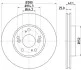 Диск гальмівний 54466PRO HELLA 8DD355118761 (фото 4)