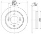 Тормозной диск зад. Ceed/Sportage/i30/ix35 11- PAGID HELLA 8DD355118-861 (фото 4)