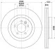 Диск тормозной перед Land Rover Range Rover Sport 06-12 HELLA 8DD 355 118-871 (фото 4)