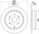 Тормозной диск зад.  CR-V 07- 1.6-2.4 (PRO) HELLA PAGID 8DD355119-221