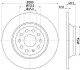 Гальмівний диск задній Audi A3, Q3, TT Seat Alhambra Skoda Kodiaq, Superb III Vw Golf VII, Passat, Sharan, Tiguan 1.0-2.0D 04.12- HELLA 8DD 355 119-481 (фото 4)