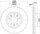 Гальмівний диск передній Peugeot 308 II, 308 Sw II 1.2-2.0D 09.13- HELLA 8DD 355 120-481 (фото 1)