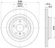 Диск тормозной зад. (330mmx22mm) MERCEDES GLE W166 15- ML W166 11- HELLA 8DD 355 122-561 (фото 4)