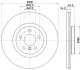 Диск тормозной передн. вентиль. BMW 2 F45 14- X1 F48 15- 330X24 V HELLA 8DD 355 122-641 (фото 4)