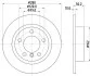Диск гальмівний зад.Mini Countryman (R60), Paceman (R61) 1.6/1.6D/2.0D 08.10-10.16 HELLA 8DD 355 123-001 (фото 4)