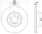 Диск тормозной перед.BMW X3 (E83) X5 (E53) 3.0/4.4 00- HELLA 8DD 355 127-631 (фото 4)