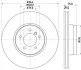 Диск тормозной перед. Land Rover Range Rover 05- HELLA 8DD 355 128-381 (фото 4)