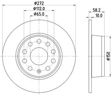 Tarcza ham. malow. tyі AU SK VW HELLA 8DD355131811