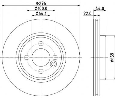 Tarcza ham. malow. HC prz. MINI HELLA 8DD355131981