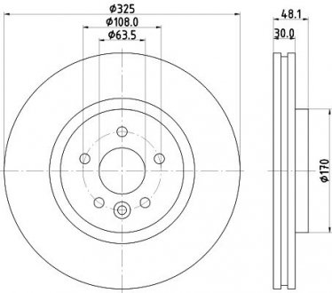 Tarcza ham. malow. HC przód JAGUAR LAND ROVER HELLA 8DD355133841