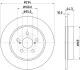 Tarcza ham. malow. tył TOYOTA HELLA 8DD355134411 (фото 4)