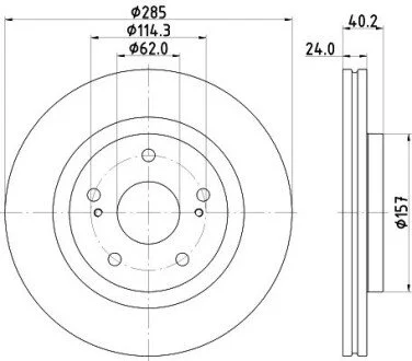 Tarcza ham. malow. przód SUZUKI HELLA 8DD355134741