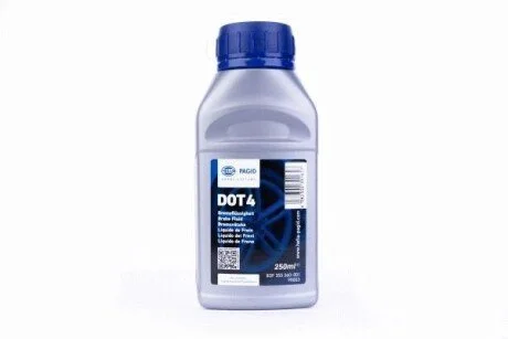 Гальмівна рідина DOT4 (0,25L) HELLA 8DF 355 360-001 (фото 1)