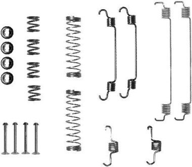 Ремкомплект гальмівних колодок 430869 PEUGEOT / CITROEN HELLA 8DZ355200741