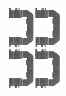 Ремкомплект гальмівних колодок HELLA 8DZ355203931