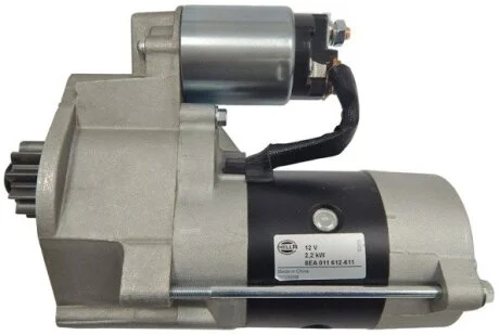 Стартер (12В, 2,2кВт) NISSAN CABSTAR, NAVARA NP300, NT400 CABSTAR, PATHFINDER III 2.5D 01.05- HELLA 8EA011612611