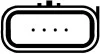 Расходомер воздуха (6 конт.) FOCUS II/MONDEO IV 1.6Ti 04- HELLA 8ET009142-591 (фото 4)