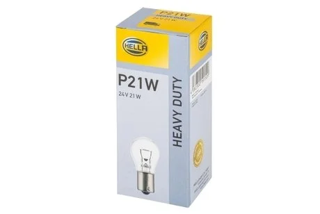 Лампа P21W 24V 21W BA15s Heavy Duty HELLA 8GA 002 073-241